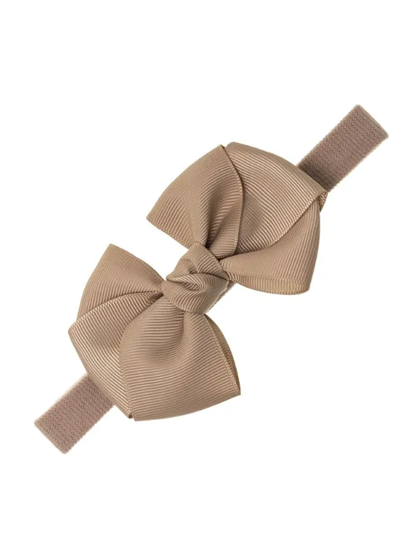 Sienna Head Bands Beige Bow