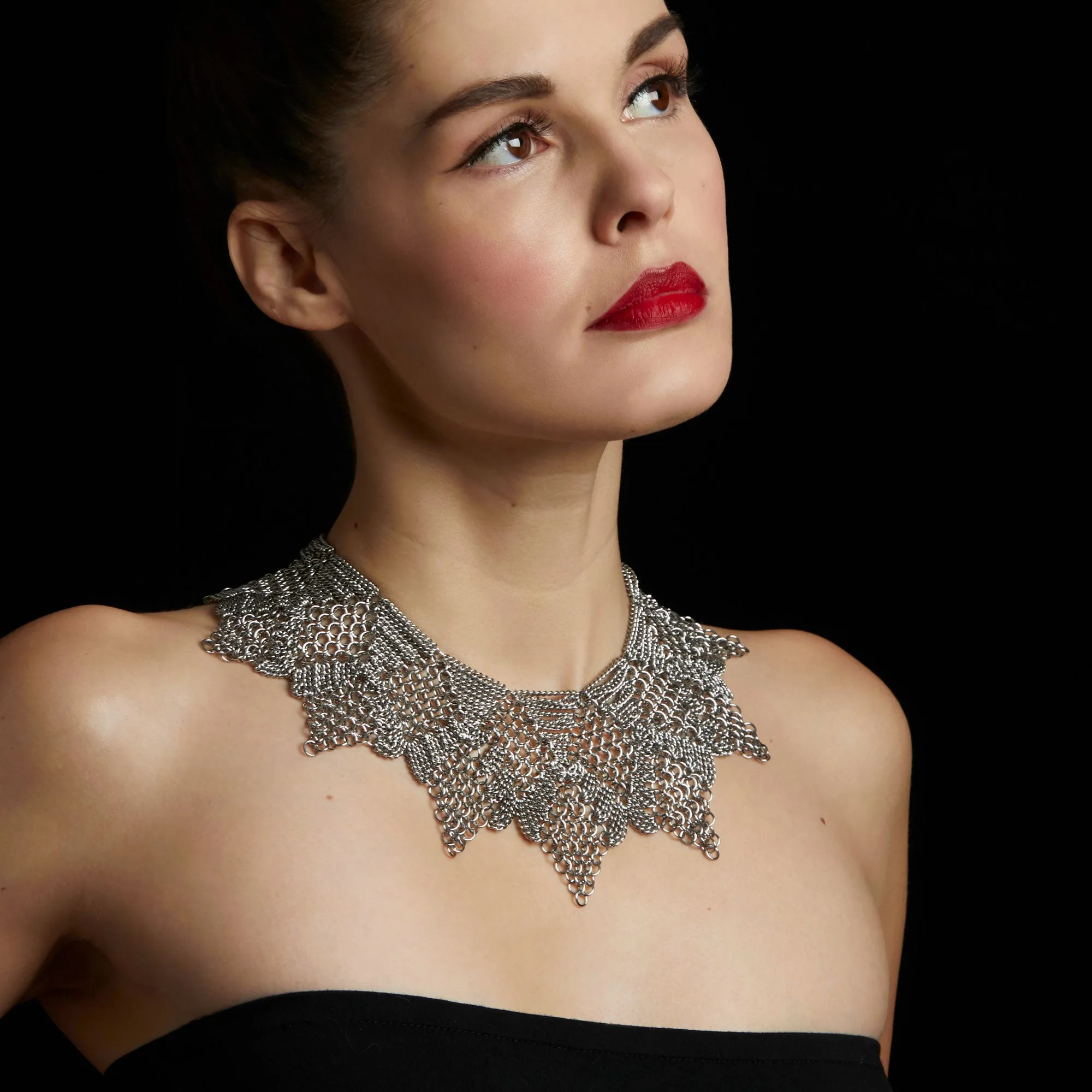 SLINKY Chainmaille Diamonds Collar