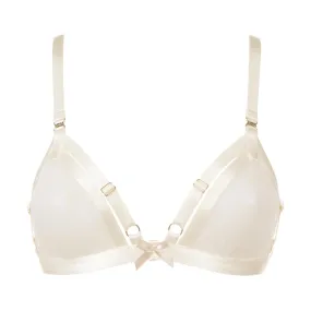 Soft Mesh Cabaret Bra Cream