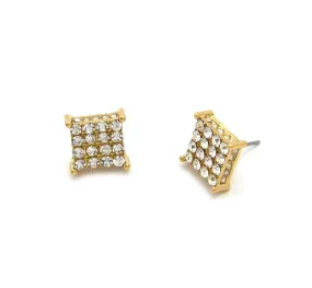 Square Bling Earrings (Gold)