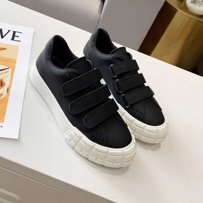 Summer Fashion Round Toe Tenis Hook & Loop Casual Shoes for Women