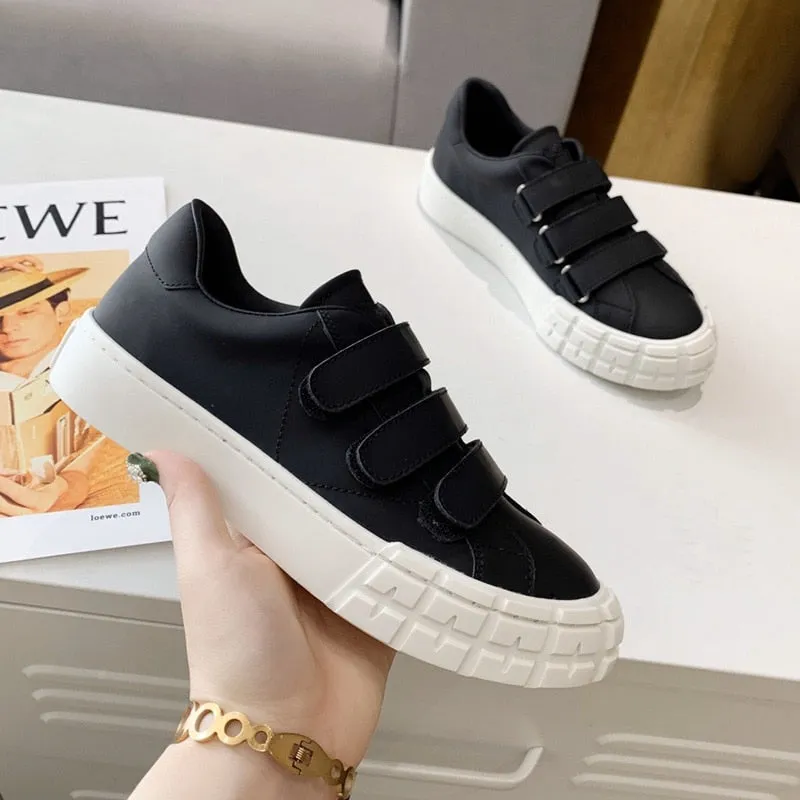 Summer Fashion Round Toe Tenis Hook & Loop Casual Shoes for Women