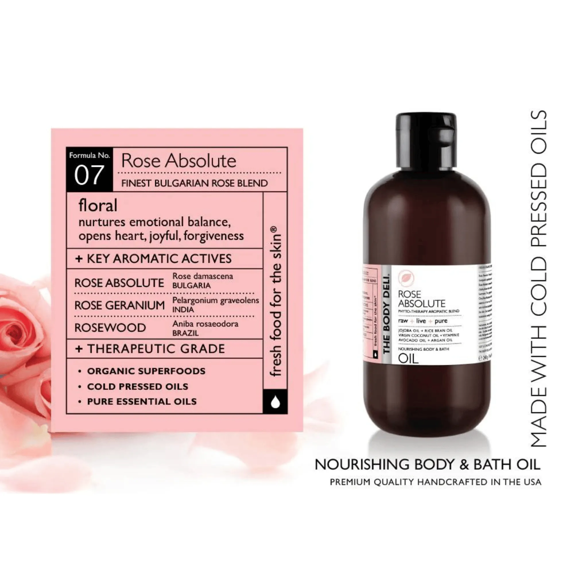 THE BODY DELI Body & Bath Oil in Rose Absolute