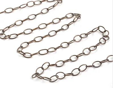 Vintaj Natural Brass- Small Fine Oval chain