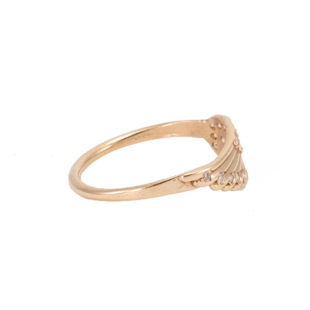 Wing with Diamonds Ring